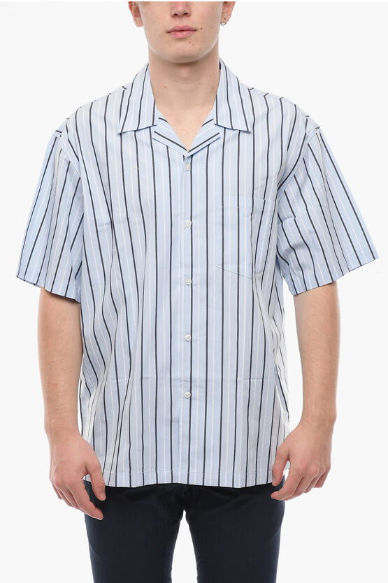 Samsoe & Samsoe Striped Emerson Shirt With Breast Pocket In Multi