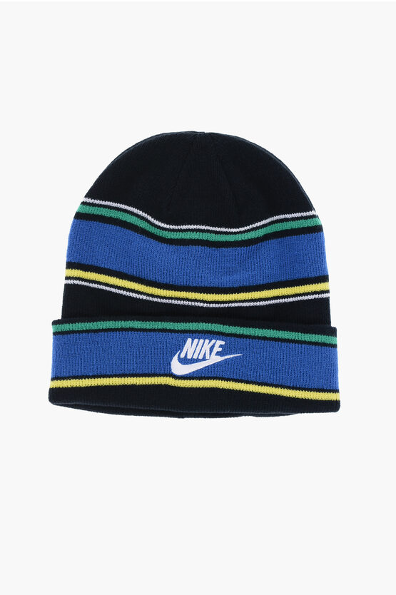 Striped Gloves and Beanie Set