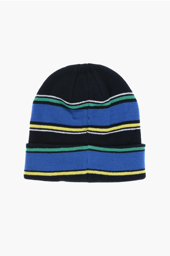 Striped Gloves and Beanie Set