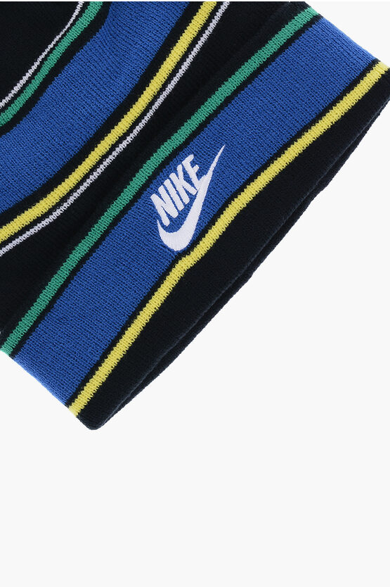 Striped Gloves and Beanie Set