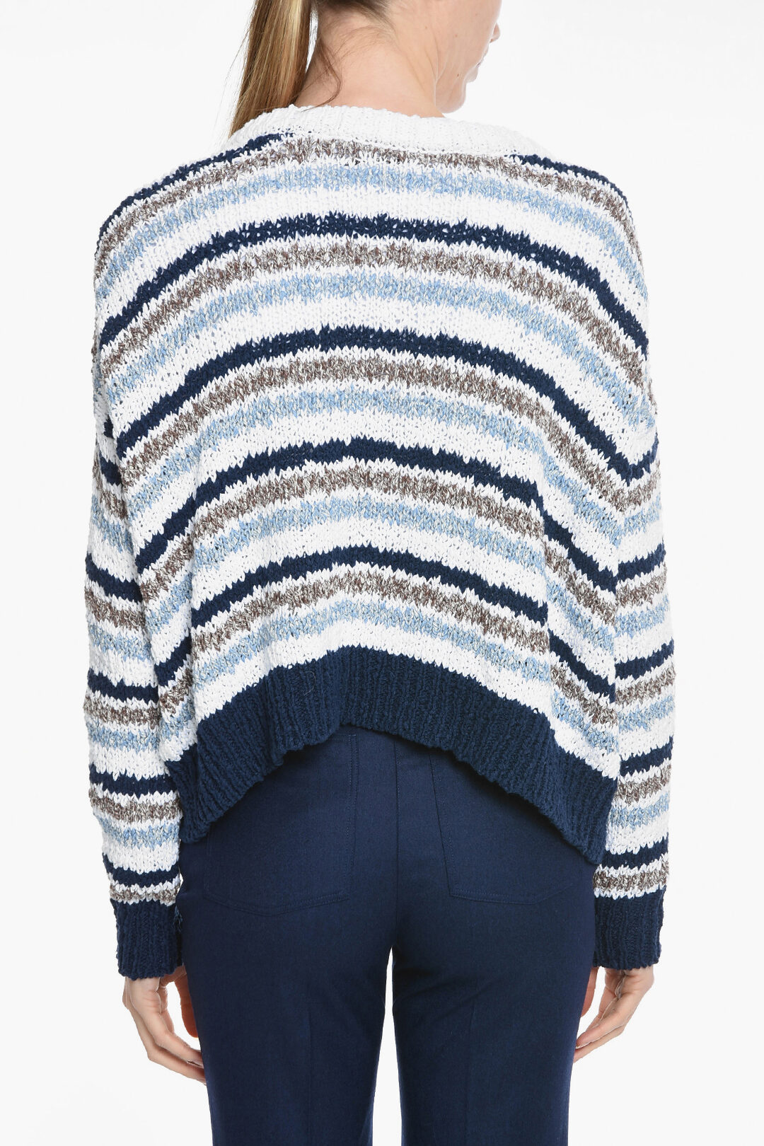Elegant Open-Back Bow Sweater main image 0