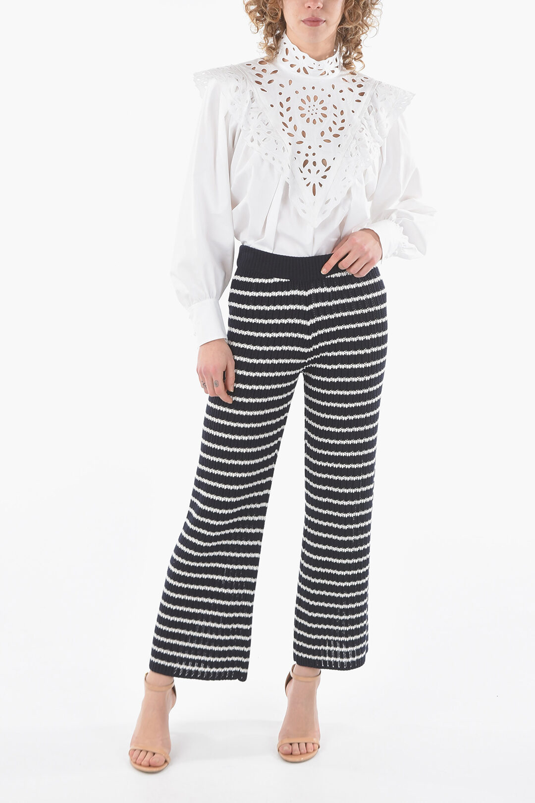 Striped Knitted Flared Pants  Nasty Gal
