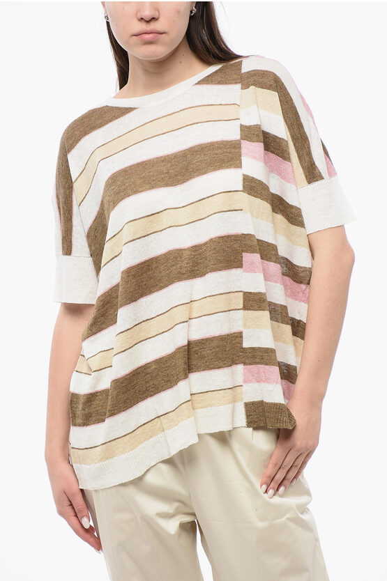 Striped Linen Crew … - image