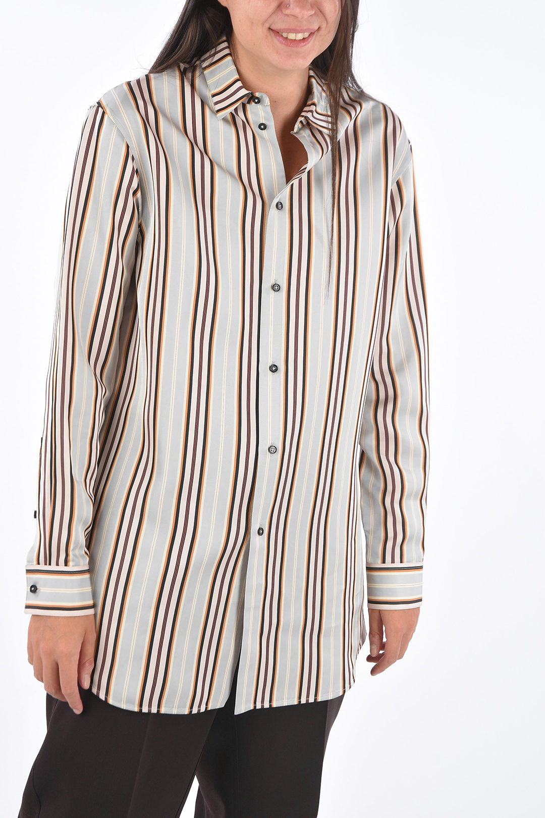 Jil Sander Striped LUCIA Oversized Shirt women - Glamood Outlet