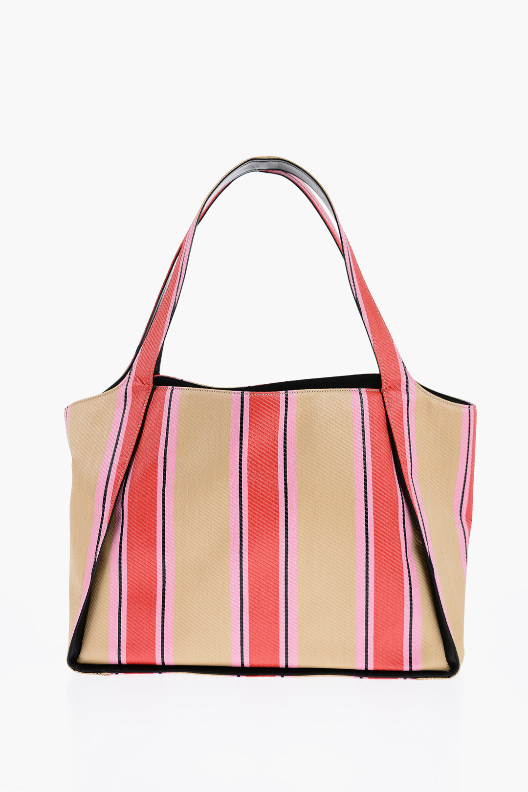 トートバッグ Stella Mccartney Pink raffia Stella Logo shopping bag Stella McCartney Logo Crochet Raffia Tote Bag | Saks Fifth