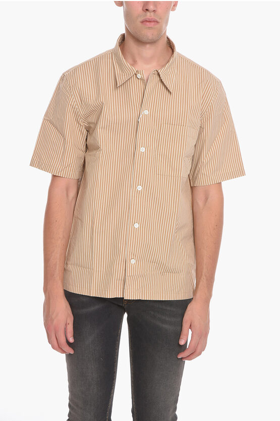 Shop Sunflower Striped Short Sleeve Spacey Shirt With Breast Pocket