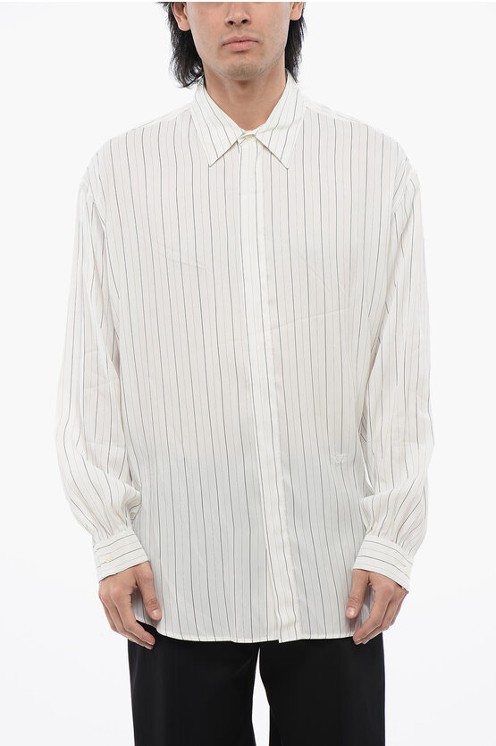 Off-white Striped Silk Blend Shirt
