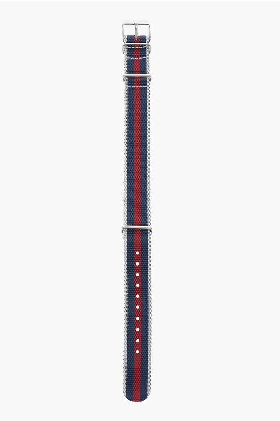 Timex Striped Slip-through Watch Strap With Silver Buckle 18mm