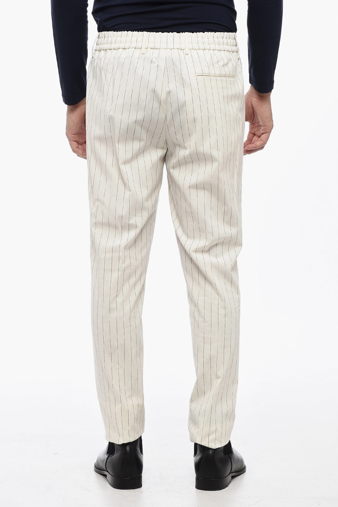 【2024年製 新品】 Berwich Waist Drawstring with Pants Casual SPIAGGIA Striped パンツ