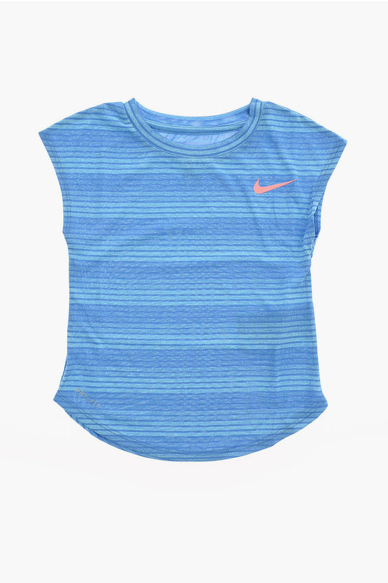Nike Kids' Striped T-shirt In Blue