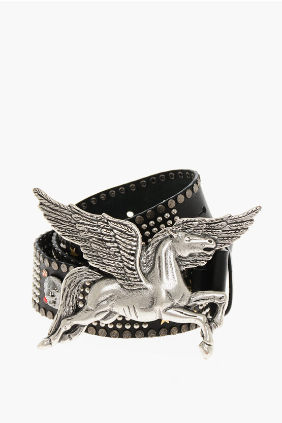 Studded Leather Hor… - image