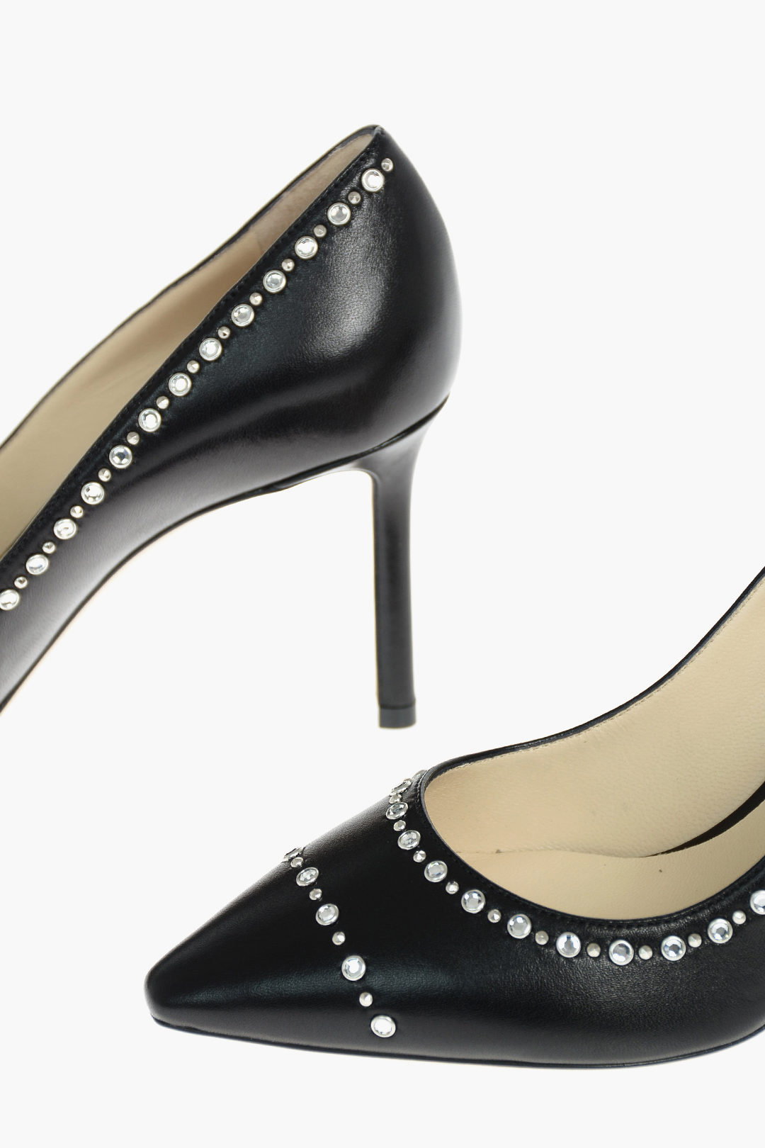 Jimmy Choo Studded Pumps Black JIMMY CHOO Size 11 Black Cream