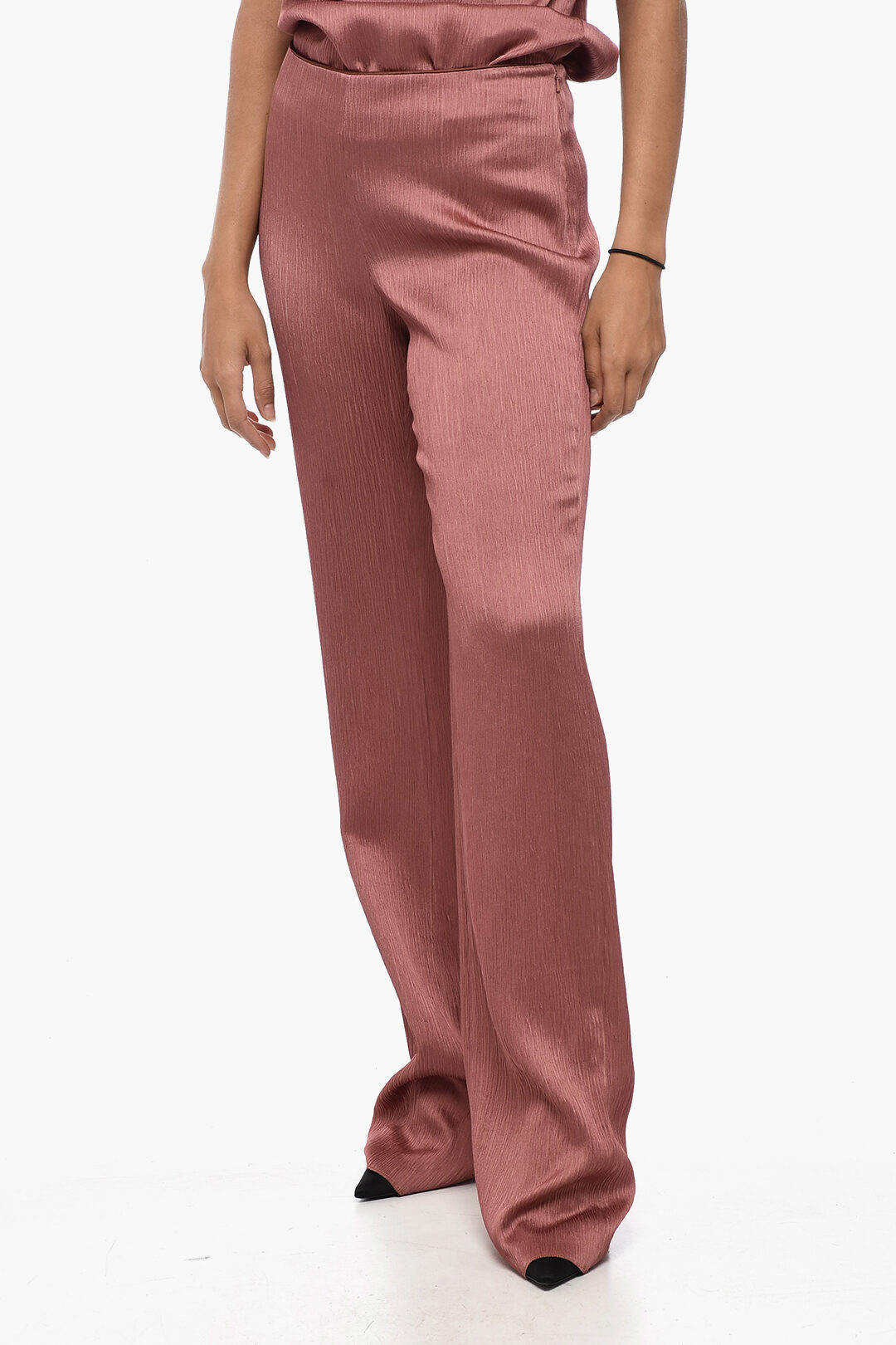 【送料&関税込】Max Mara Studio elmo Pants Relaxed-fit wool yarn trousers, black | Weekend Max Mara