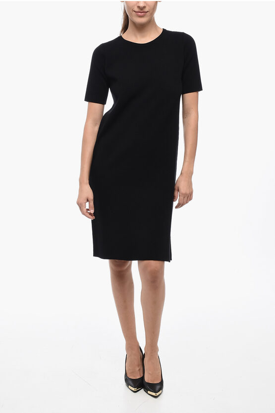 Shop Max Mara Studio Knitted Paggi Midi Dress