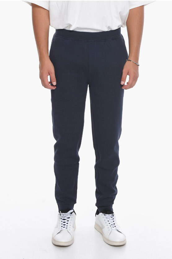 Corneliani Style & Freedom Cotton Blend Sweatpants With Zipped Ankle In Blue