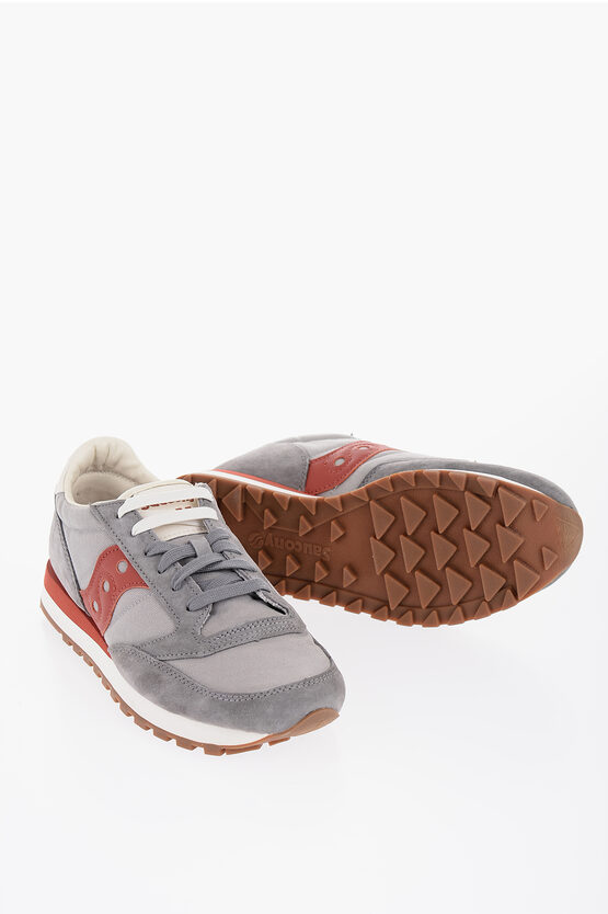 Saucony Suede And Fabric Jazz Original Low-top Sneakers With Contras In Multi