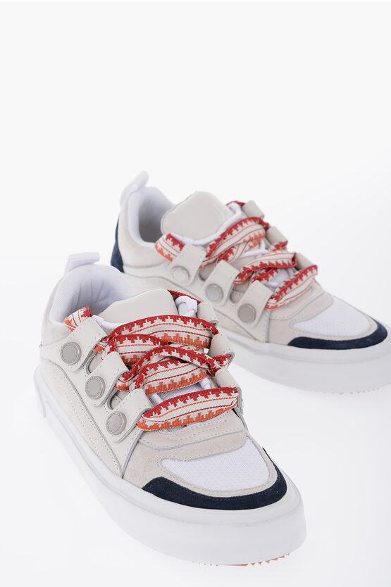 スニーカー MARCELO BURLON Men Sneakers CMIA097S23LEA0014501 Blue Marcelo Burlon County Of Milan Outlet: Shoes men - Blue