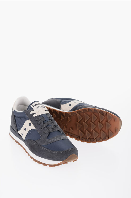 Saucony Suede And Nylon Jazz Originals Low Top Sneakers In Blue