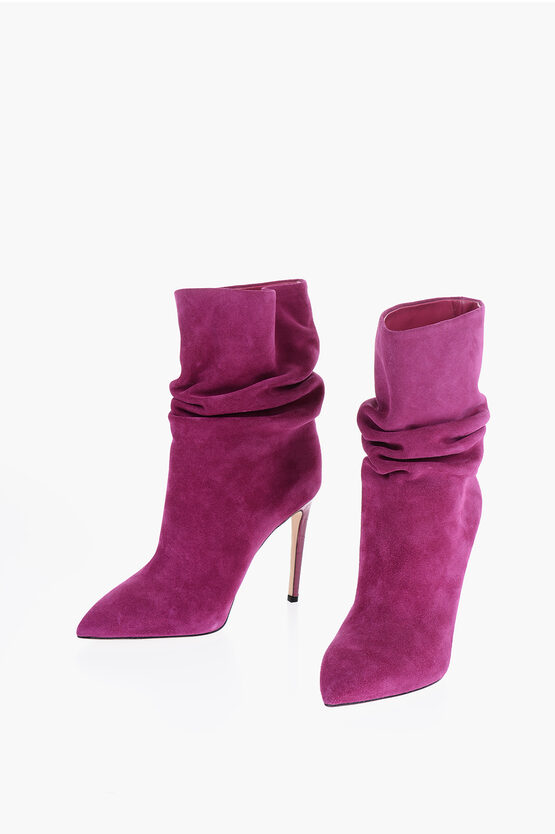 Shop Paris Texas Suede Ankle Boots With Stiletto Heel 10,5cm