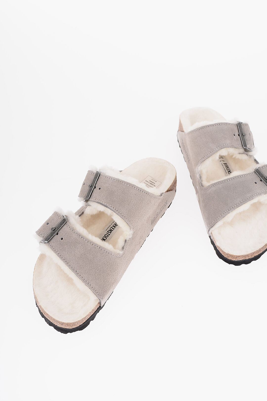 Birkenstock Suede ARIZONA SHEARLING Sandals with Fur Lining damen Glamood Outlet