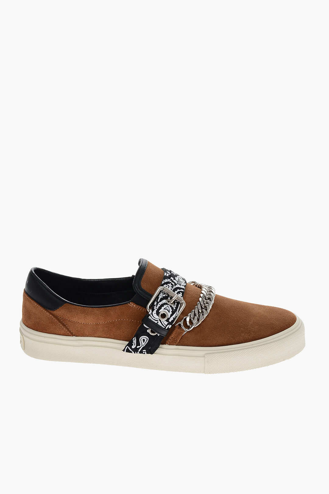 Suede BANDANA CHAIN Slip On Sneakers