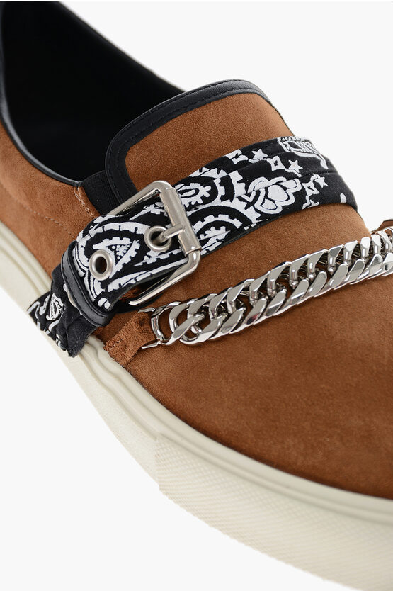 Suede Amiri Bandana Chain Slip On Amiri Slip On Bandana Online