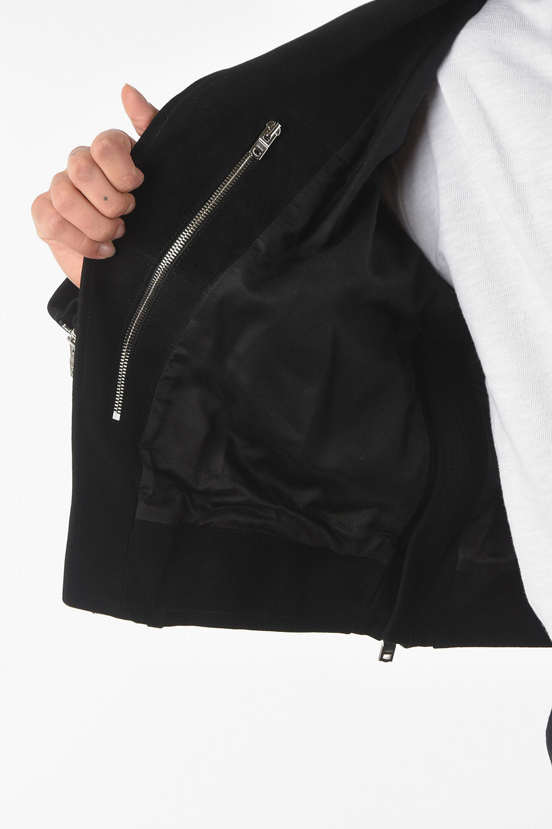 Amiri Suede Biker Jacket with Silver Details men - Glamood