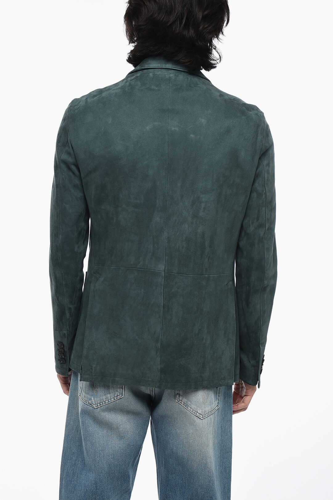 Tagliatore Suede CARSON Blazer with Notch Lapel men
