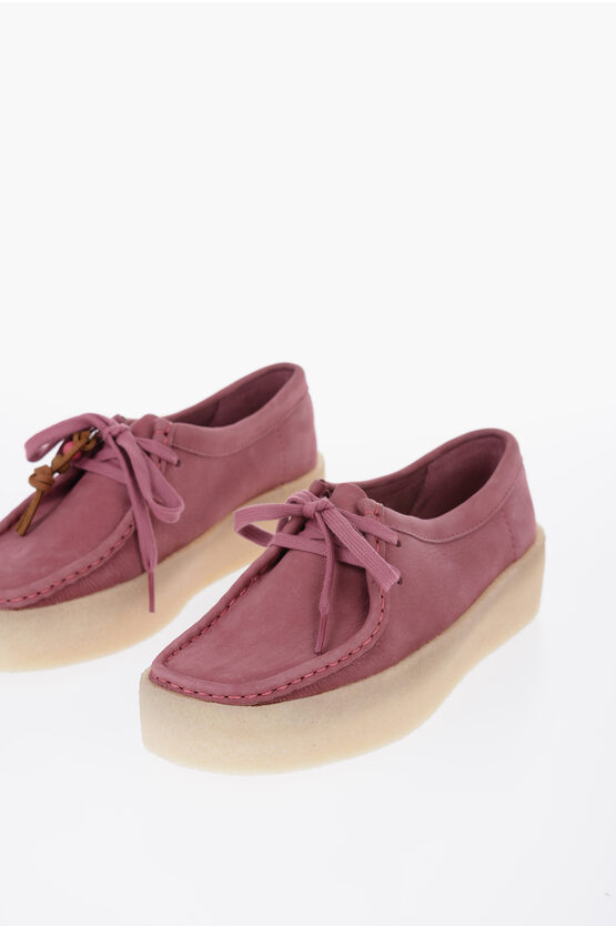 Clarks Suede Cup Wallabee Shoes With Crepe Sole In Multi
