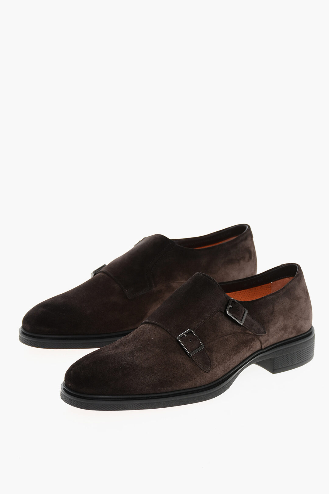 Preston Tan Leather & Suede Double Monk Strap Ankle Men Boot