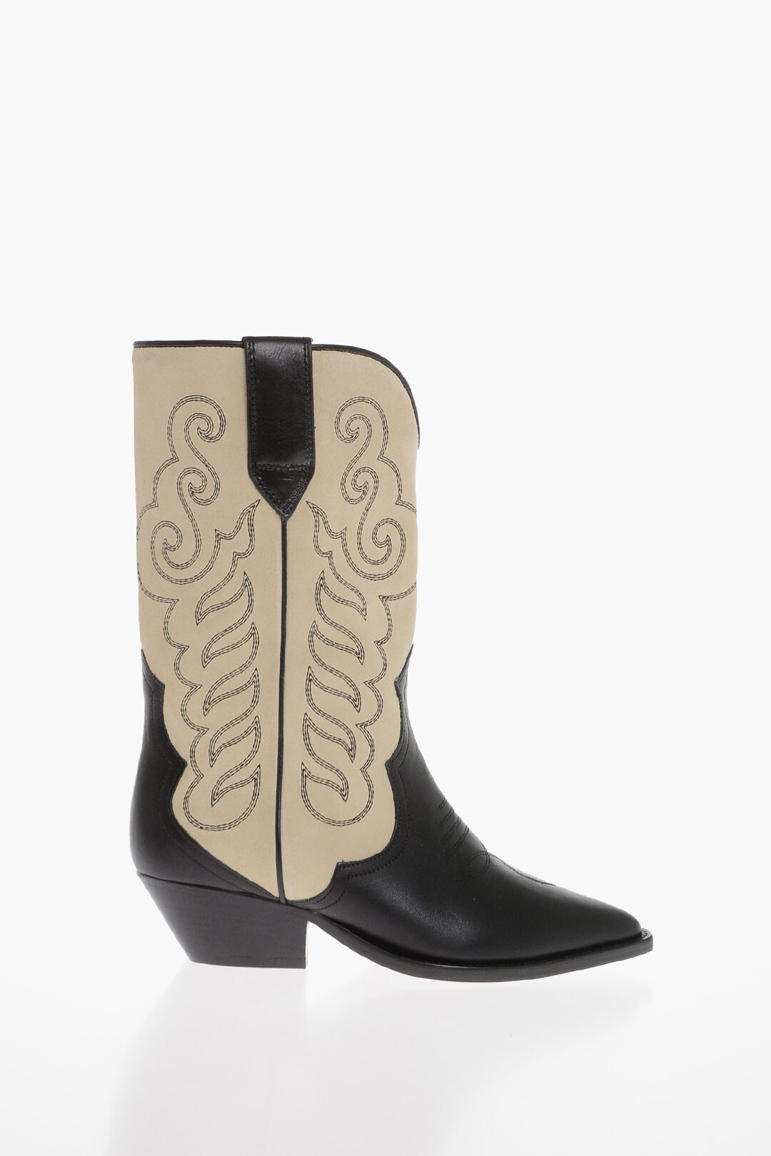 Isabel Marant Suede DUERTO Texan Boots with Embroidered Detail women Glamood Outlet