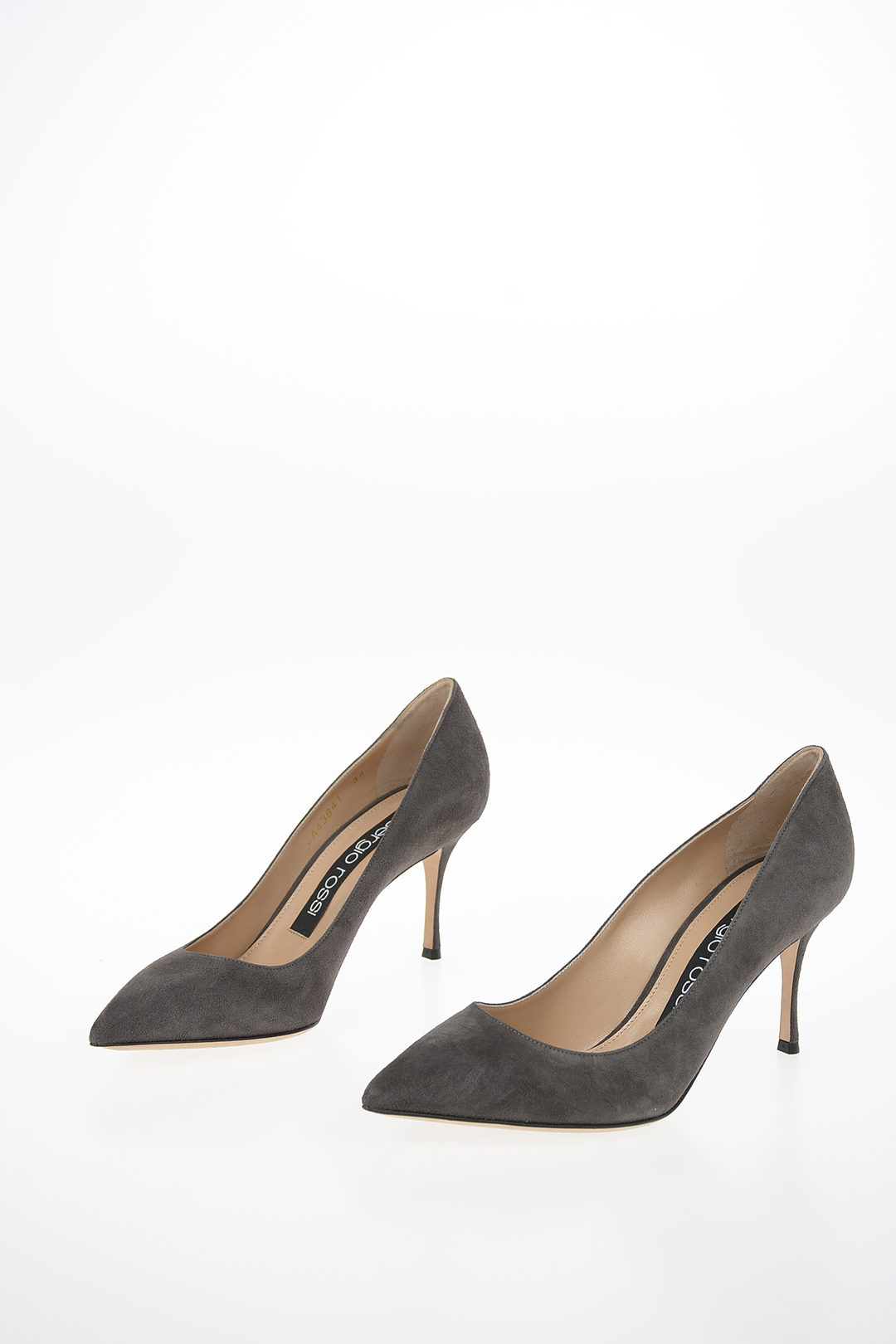 sergio rossi suede pumps