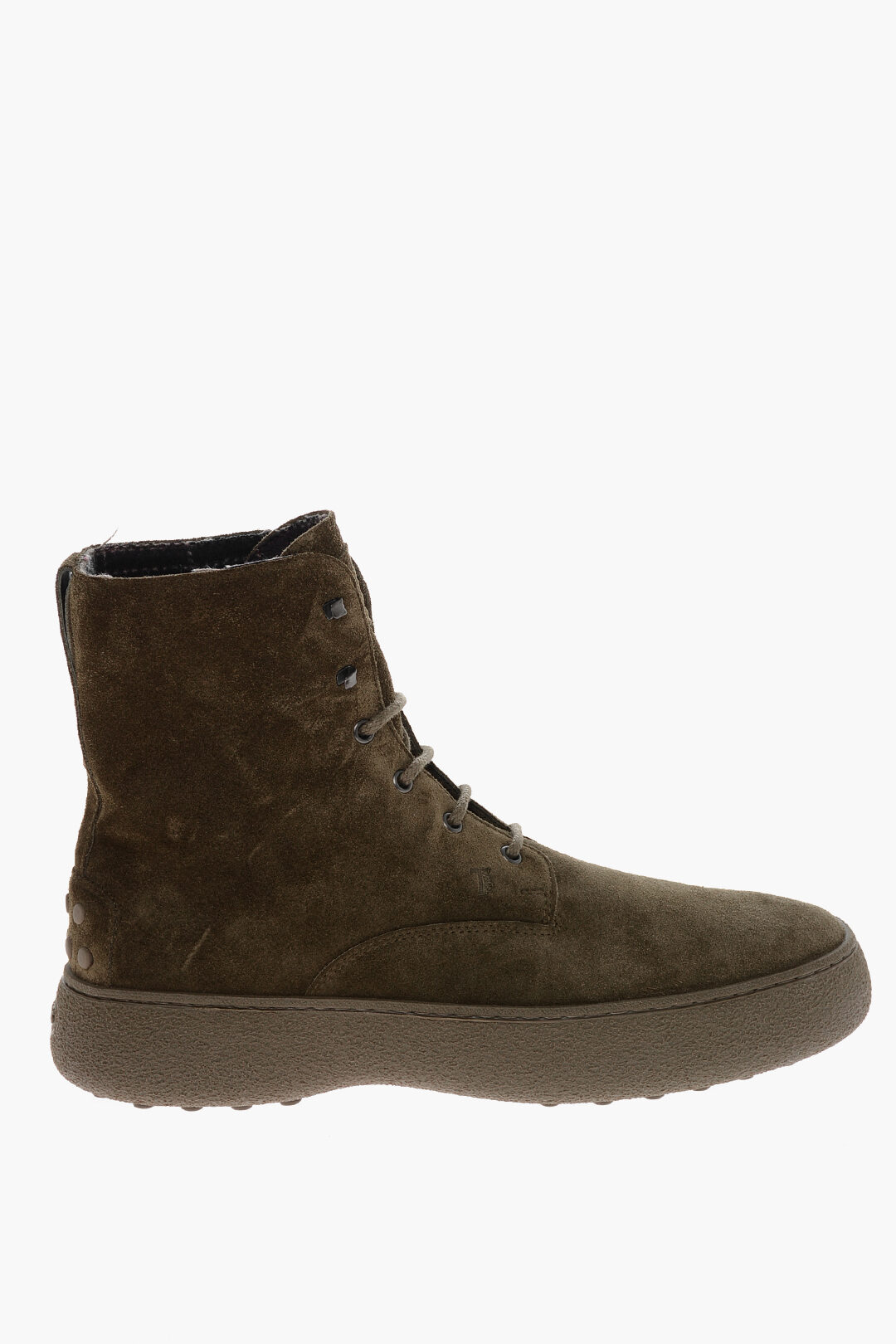 Tod s Suede Lace up Ankle Boots with Debossed Logo men Glamood Outlet