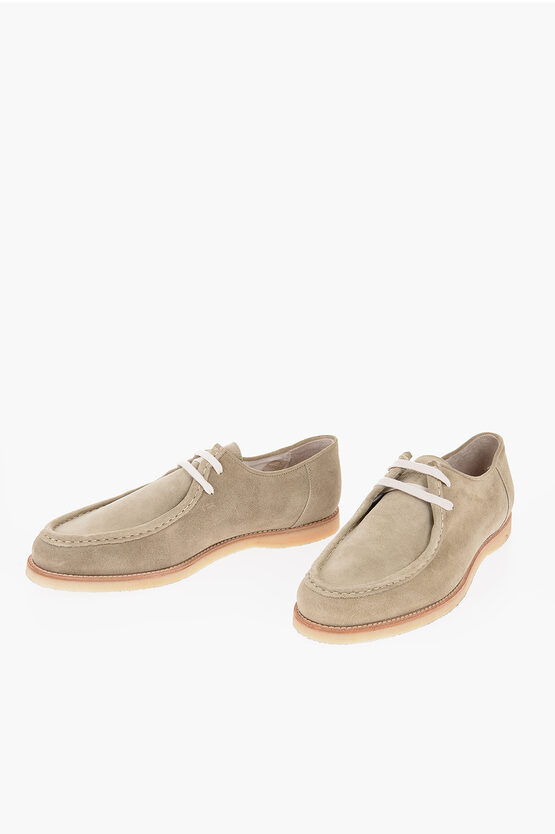 Shop Corneliani Suede Lace-up Shoes