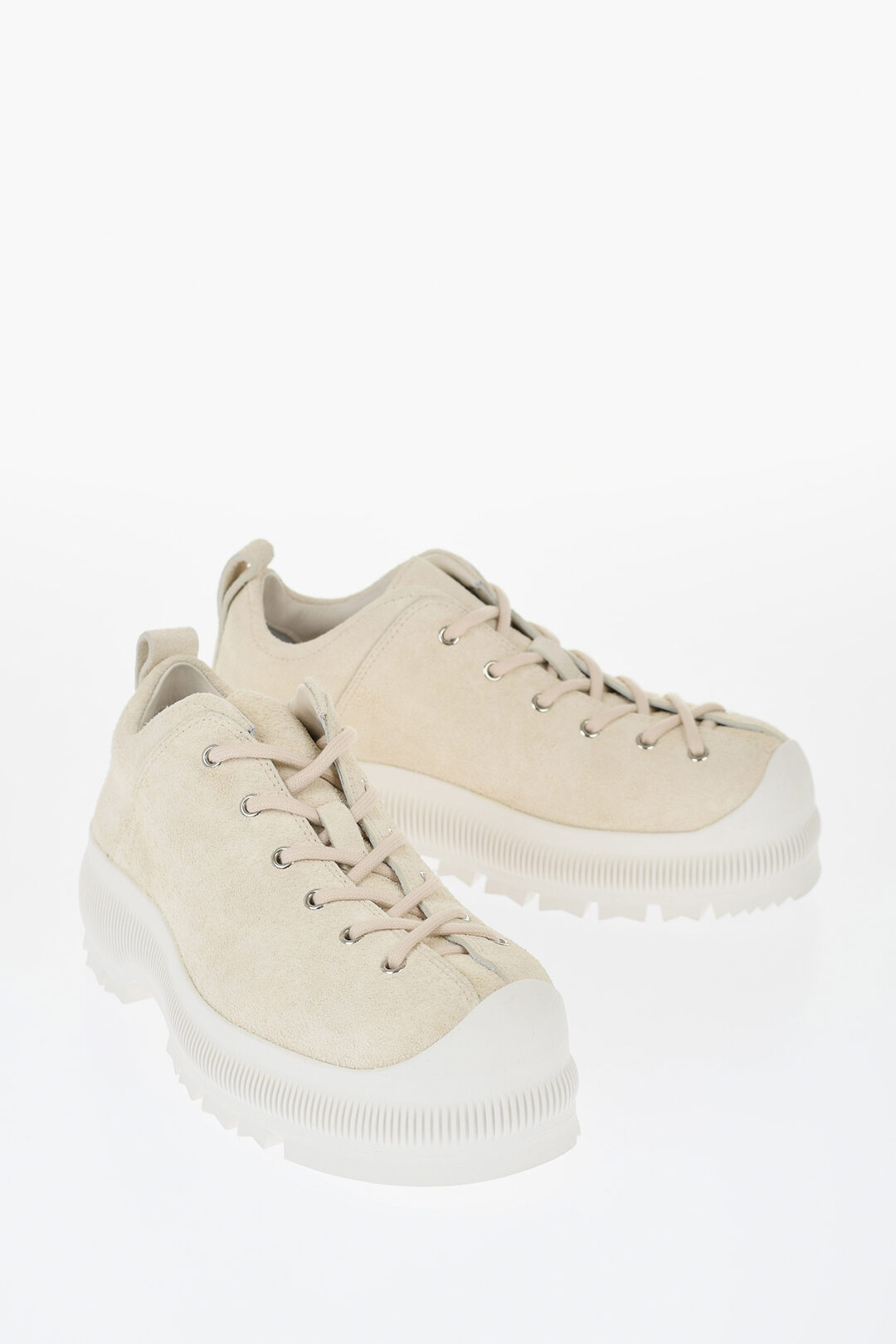 Jil Sander Suede Lace-up Sneakers with Vibram Sole men