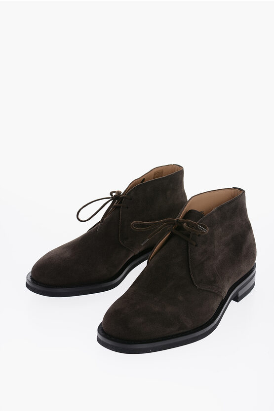 Shop Church's Suede Leather Derby Shoes