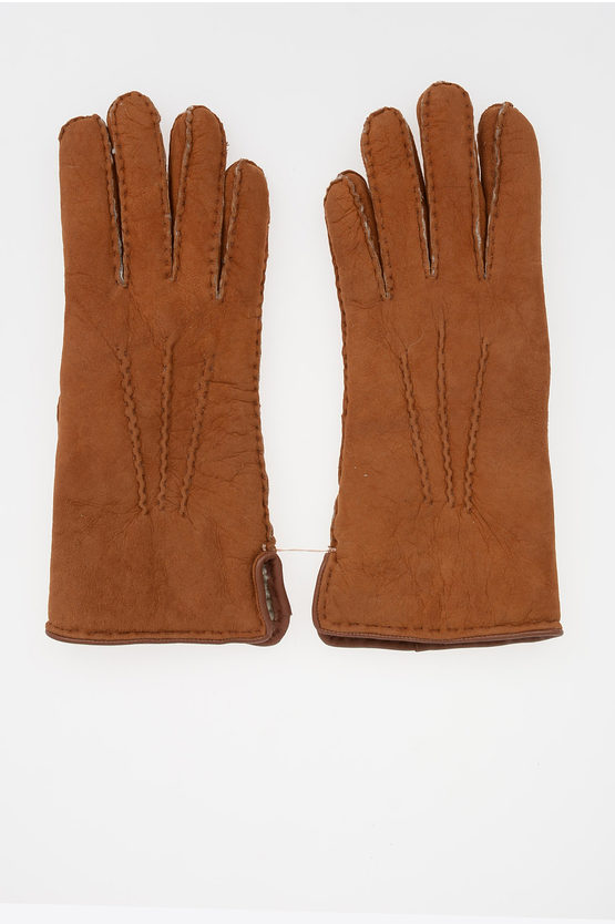 Gala Gloves Suede Leather Gloves In Brown