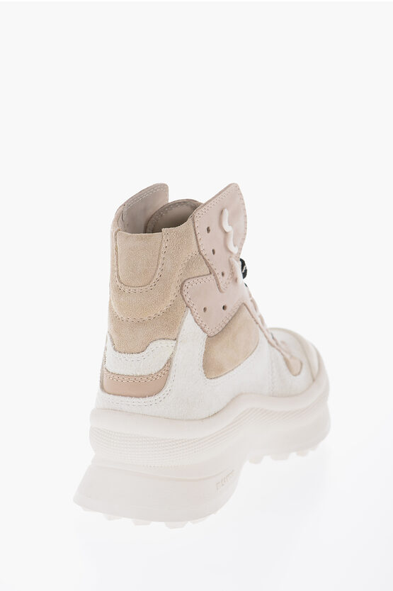 Jil Sander Suede Leather High-Top Sneakers women - Glamood