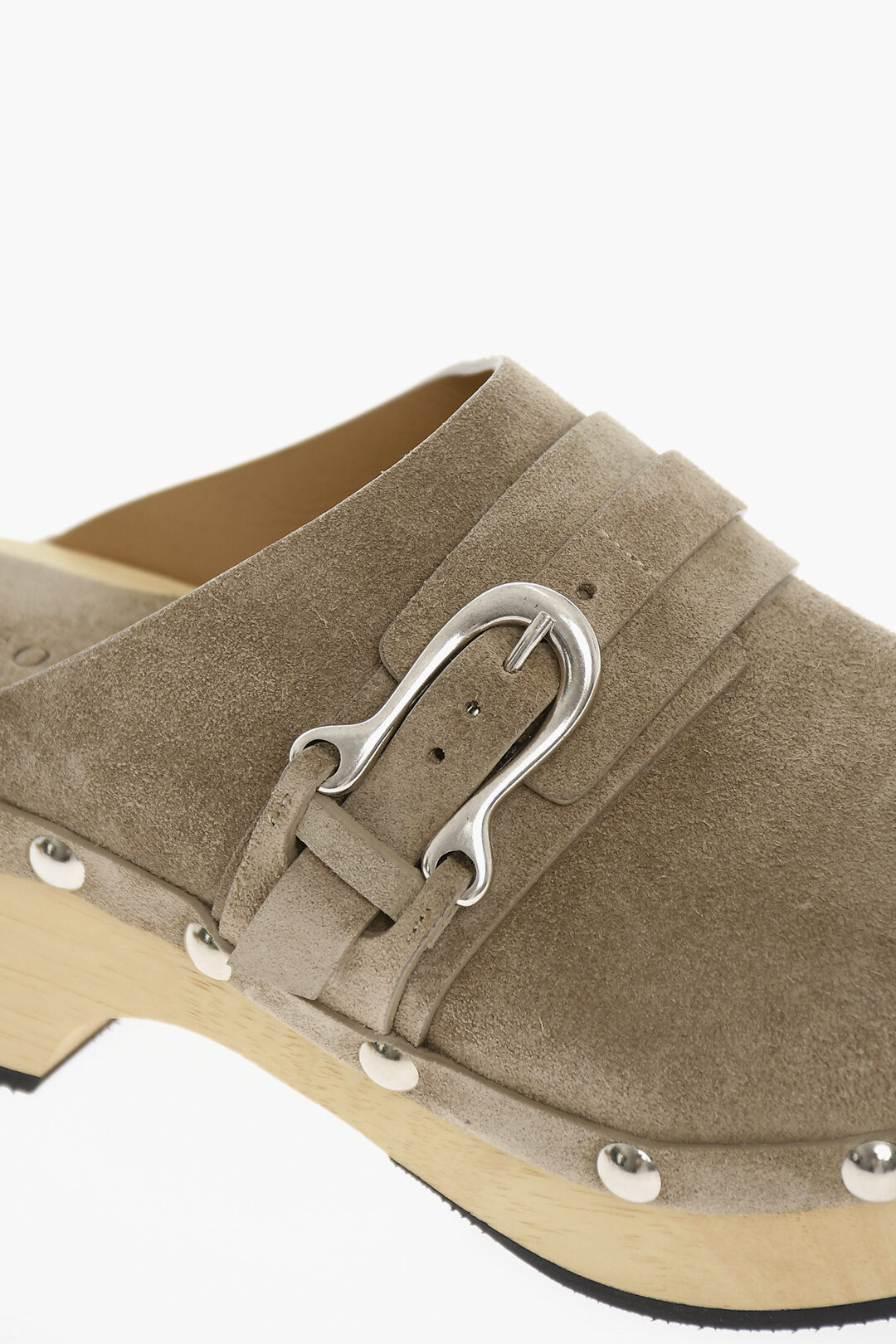 Leather Split-Toe Mule Shoes main image 1