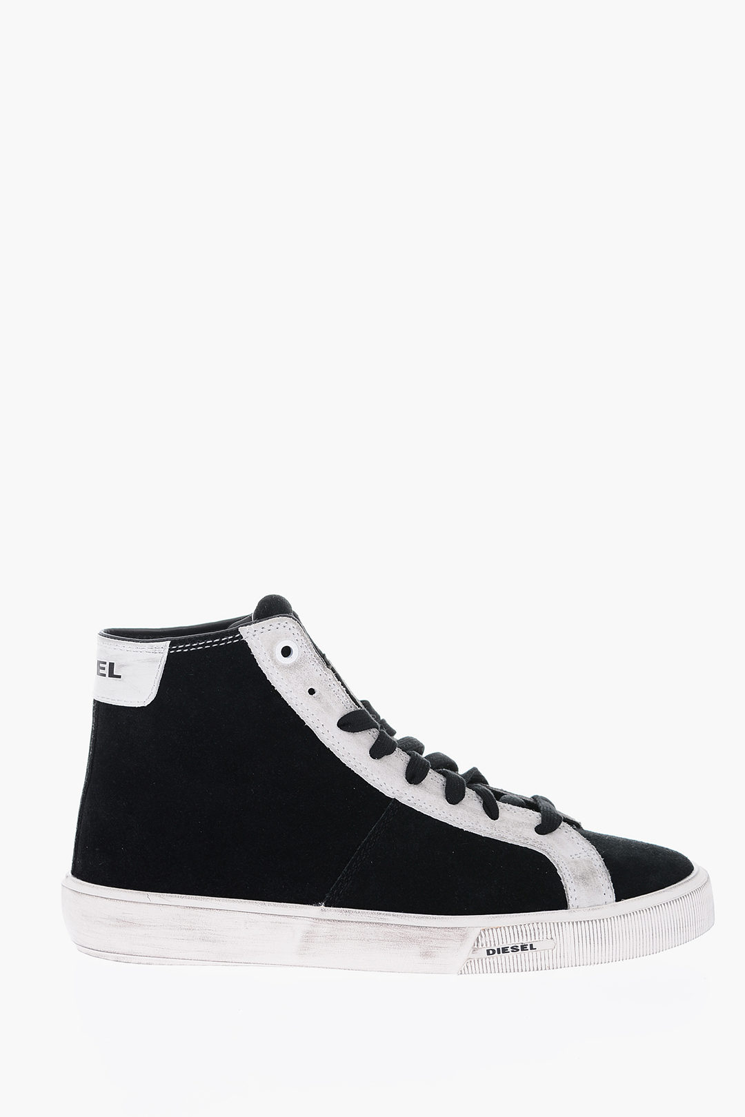 Diesel suede leather S-MYDORI MC high top sneakers men - Glamood Outlet