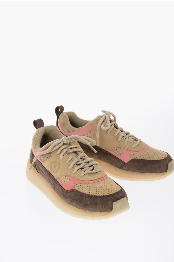 Clarks Suede Lockhill Low Top Trainers With Crepe Sole In Brown