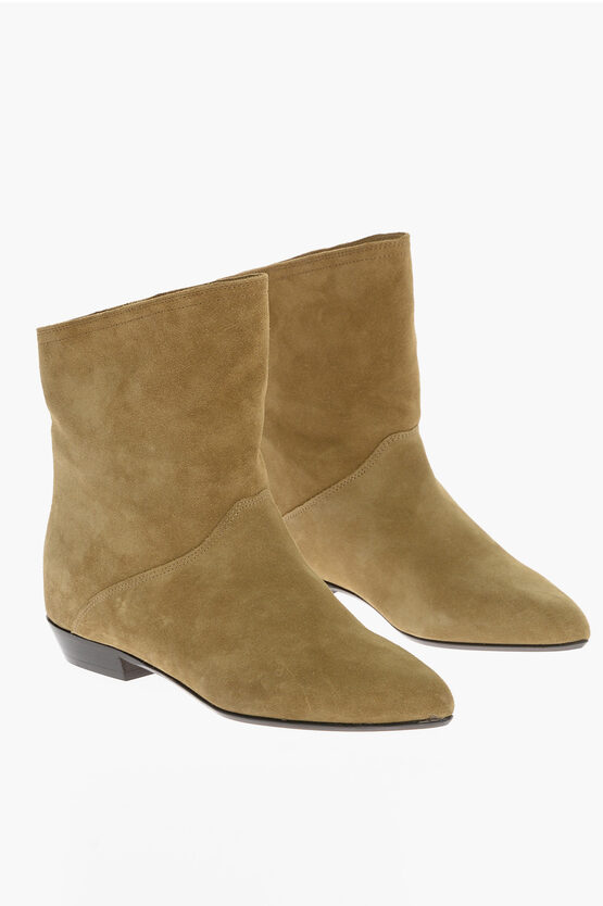 Isabel Marant Suede Point Toe Ankle Boots