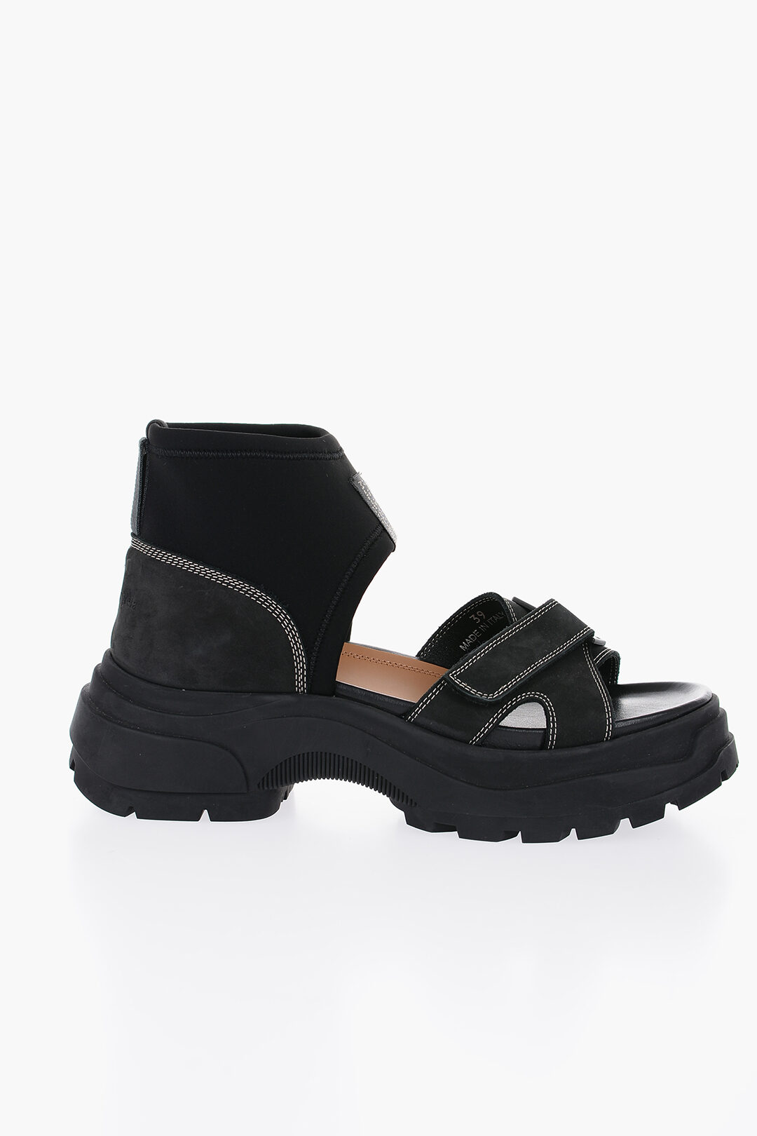 メゾンマルジェラ SUEDE SANDALS WITH TANK SOLE Maison Margiela Suede Sandals With Tank Women's Sole | ShopSimon