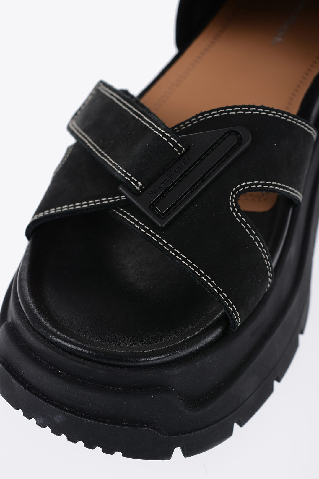 メゾンマルジェラ SUEDE SANDALS WITH TANK SOLE Maison Margiela Suede Sandals WIth Tank Sole women - Glamood