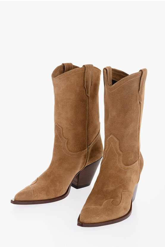 SONORA SUEDE SANTA CLARA WESTERN BOOTS 