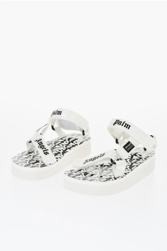 Palm Angels Suicoke Logoed Fabric Sandals