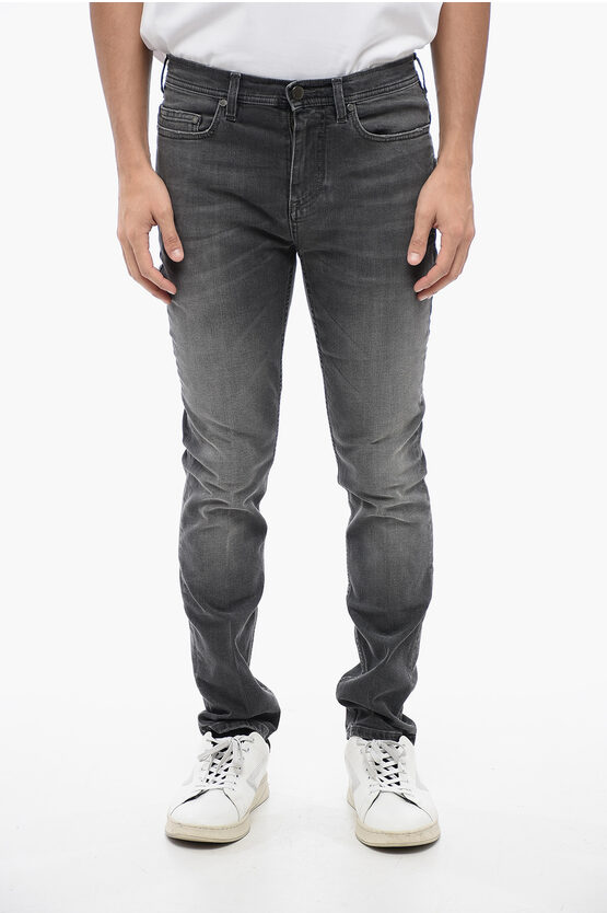 Neil Barrett Super Skinny Fit Delavè Denims 14cm