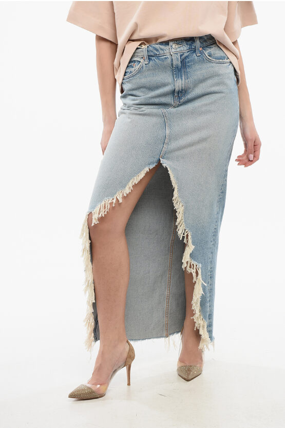 Mother The Ditcher Maxi Super Frayed Skirt