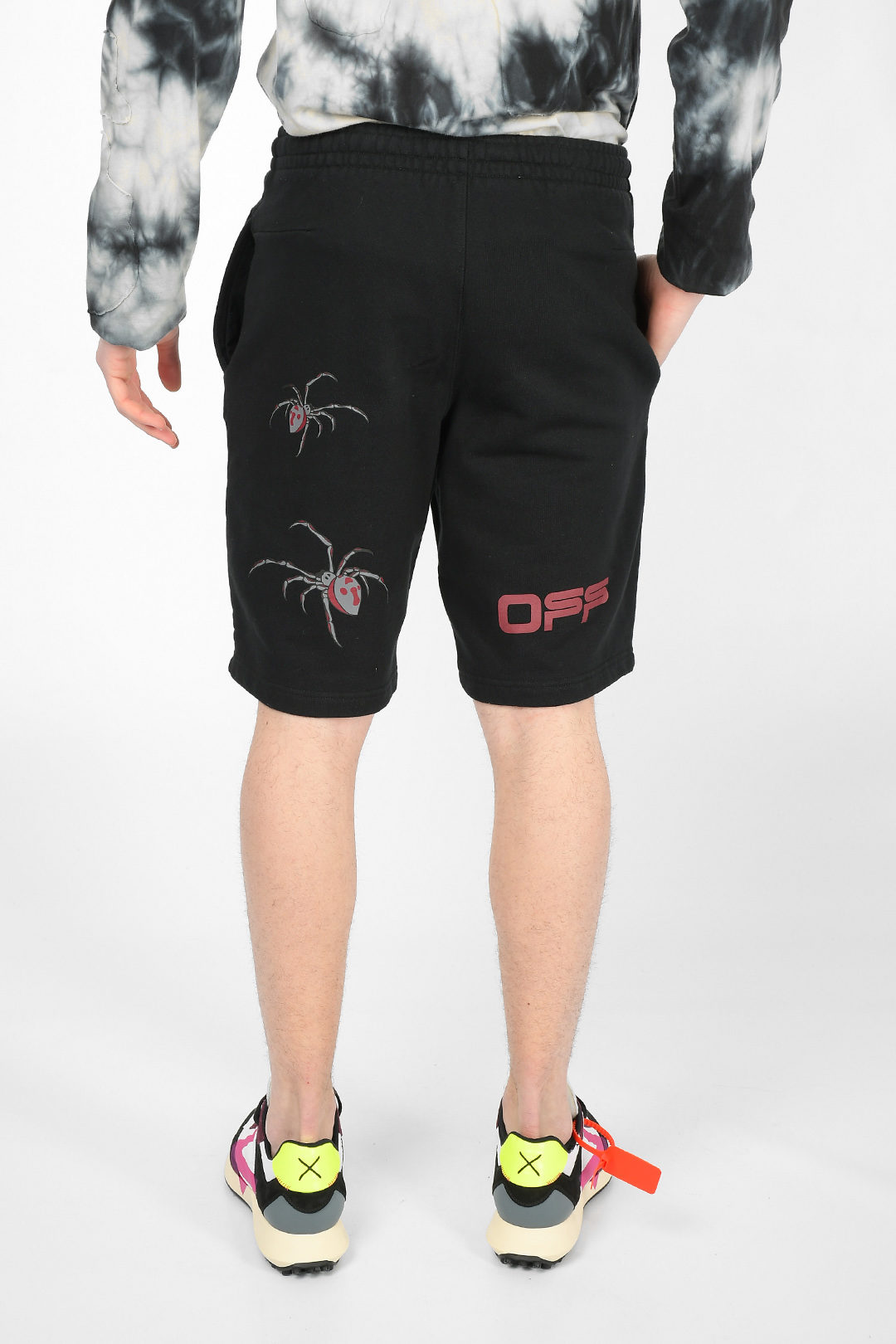 off white arachno shorts