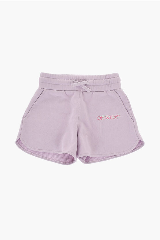 Off-white Sweat Shorts With Printed Logo